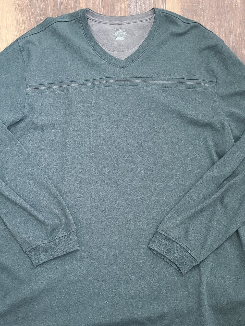 Van Heusen V-neck Long Sleeve Top Men's 3XLT